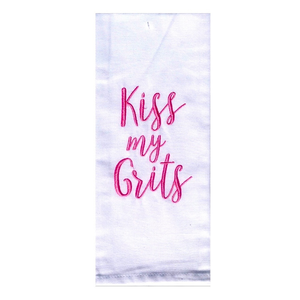 Nantucket Kiss My Grits 100% Cotton Flour Sack Kitchen Tea Dish Towel